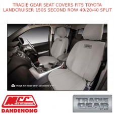 TRADIE GEAR SEAT COVERS FITS TOYOTA LANDCRUISER 150S SECOND ROW 40/20/40 SPLIT